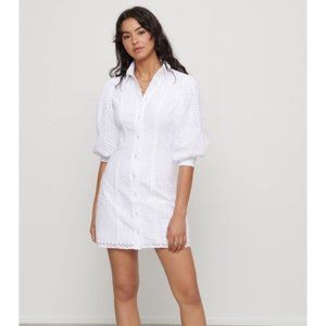 Dynamite Eyelet Dress, White Size Small NWTS